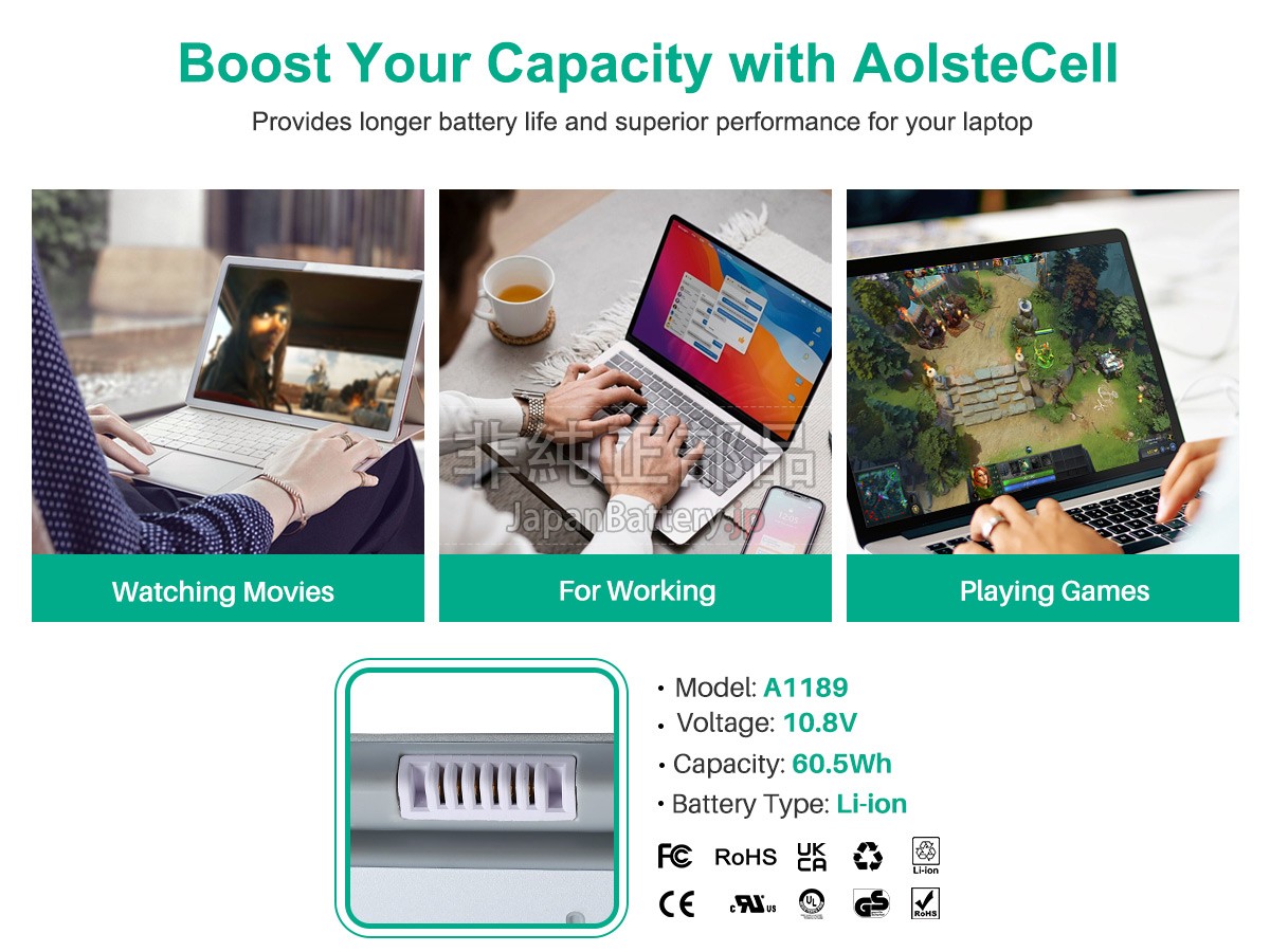 Apple A1189 バッテリー交換