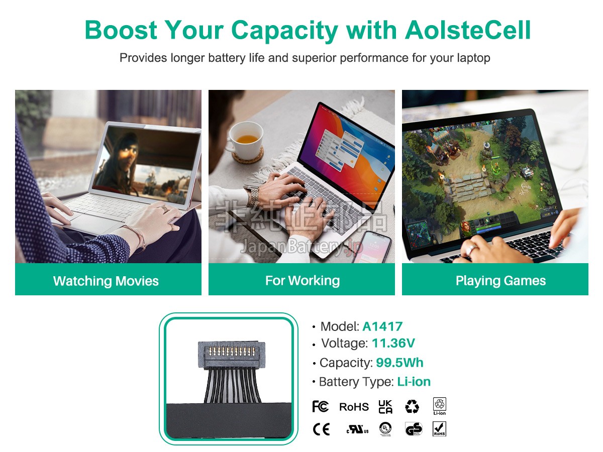 Apple A1417 バッテリー交換