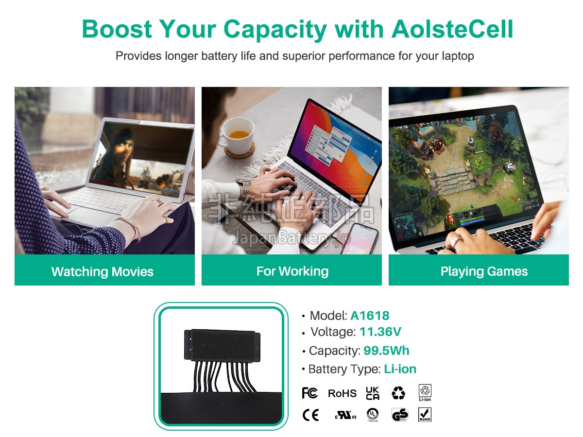 Apple MJLU2LL/A バッテリー交換